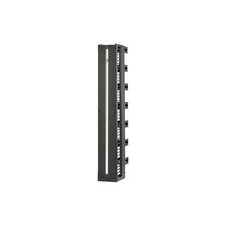 Chatsworth Products Cpi EVOLUTION G3 VERTICAL COMBO, CBL MGR, 72"HX6"WX20.2"D, BLACK 35571-701